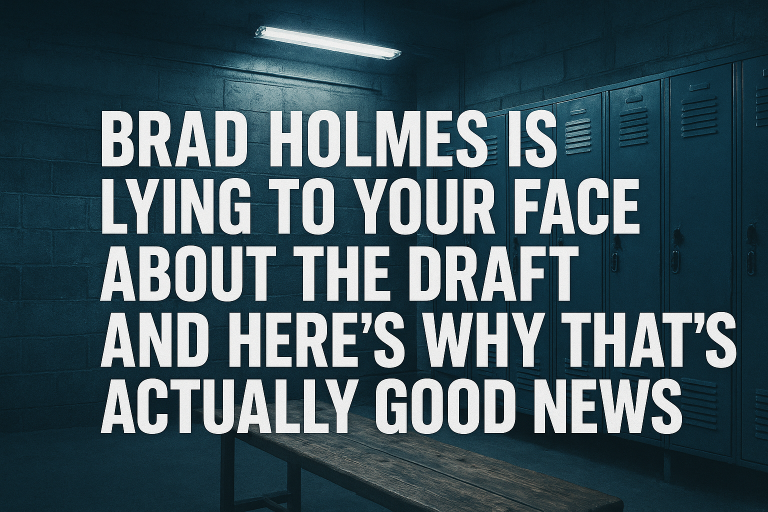 Brad Holmes claims the Lions don't need to supplement Larry Borom and Larry Wonnum in the draft, but this sounds like classic GM double-speak to avoid tipping his hand before targeting offensive tackle or edge rusher.