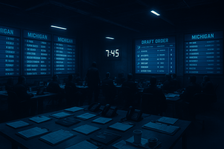 Track every Lions draft pick live from Allen Park's war room as Brad Holmes builds the most complete roster in decades with Blake Miller, Derrick Moore and more steals.