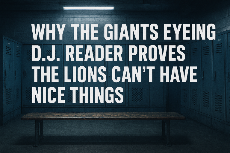 The Giants are reportedly eyeing injured Lions DT D.J. Reader as insurance for Dexter Lawrence, reminding Detroit fans once again of our perfectly timed bad luck with key free agent signings.