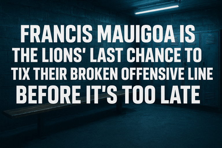 The Lions must draft Miami's Francis Mauigoa to fix their crumbling offensive line and give Dan Campbell the tackle he needs to protect this team's Super Bowl window.