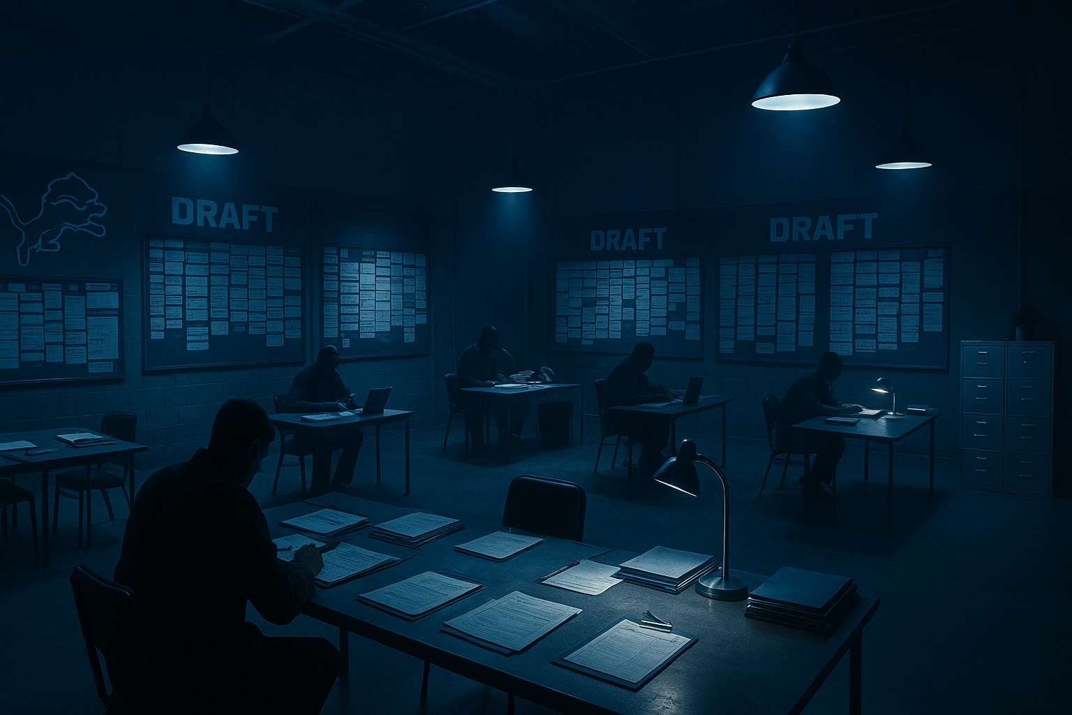 Brad Holmes scraps Lions' local pro day and skips NFL owners meetings to focus on draft evaluation after Detroit's disappointing 2025 season collapse.