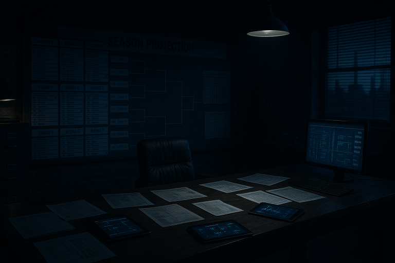 An AI simulated the Lions season and projected a 12-5 record with a playoff run ending one game short of the Super Bowl, which hurts because it feels exactly like something that would happen to this franchise.